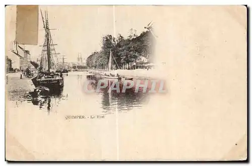 Cartes postales Quimper Le Port Bateau