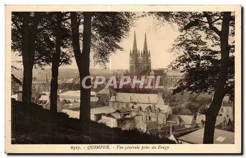 Ansichtskarte AK Quimper Veu generale prise du Frugy