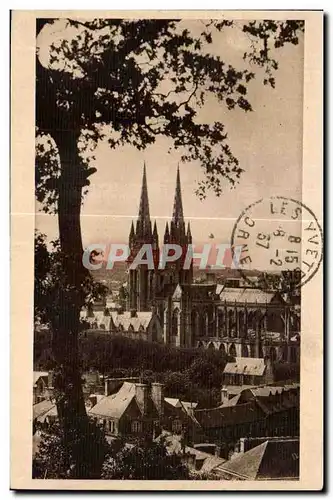 Ansichtskarte AK Quimper La Cathedrale vue du Frugy