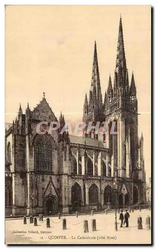 Ansichtskarte AK Quimper La Cathedrale (Cote Nord)