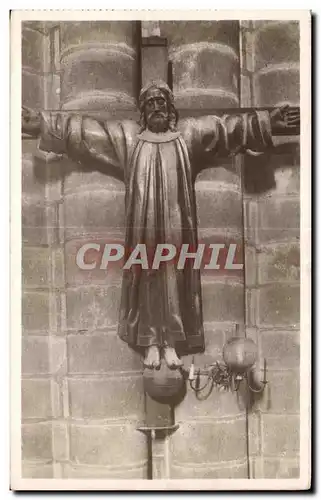 Ansichtskarte AK Quimperle Eglise Sainte Croix Le Christ en Robe