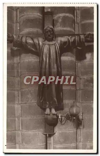 Ansichtskarte AK Quimperle Eglise Sainte Croix Christ en Robe