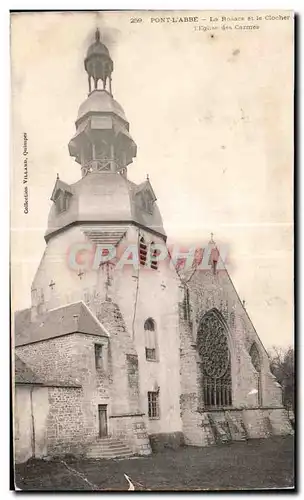 Ansichtskarte AK Pont L Abbe La Rosace et le Clocher I Eglise des Carmes