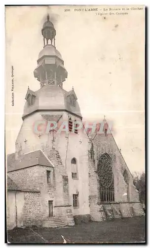 Cartes postales Pont L Abbe La Rosace et le Clocher I Eglise des Carmes