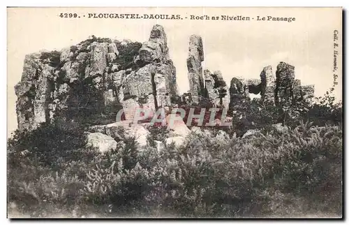 Cartes postales Plougastel Daoulas Roc h ar Nivellen Le Passage