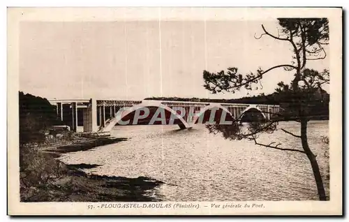 Cartes postales Plougastel Daoulas (Finistere) Vue generale du Pont