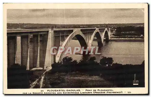 Cartes postales Plougastel Daoulas Pont De Plougastel Par La Societe Anoyme Des