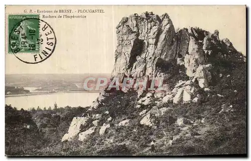 Cartes postales Environs de Brest Plougastel Rochers de I Imperatrice