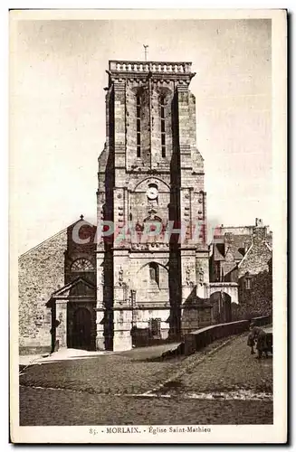 Ansichtskarte AK Morlaix Eglise Saint Mathieu