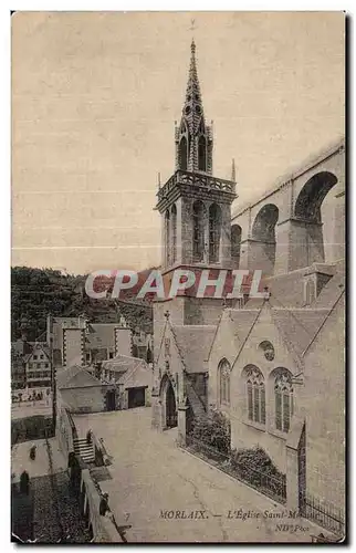 Cartes postales Morlaix L Eglise Saint Melaine