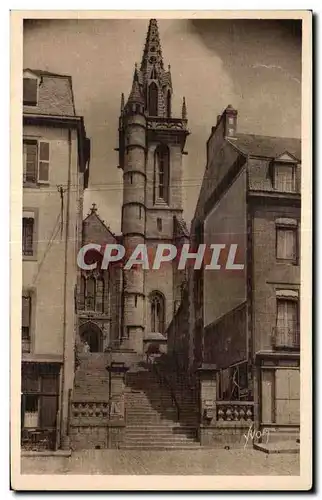 Ansichtskarte AK Bretagbe Morlaix (Finistere) L Eglise Saint Melaine