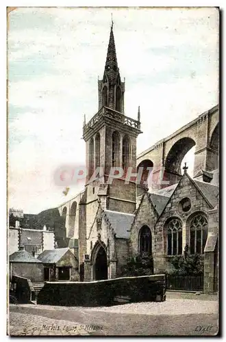 Cartes postales Morlaix Eglise St Melaine