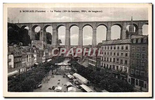 Ansichtskarte AK Morlaix (Finistere) Le Viaduc