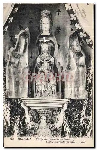 Cartes postales Morlaix Vierge Notre Dame du Mur Statue ouvrante (ouverte)