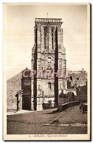 Ansichtskarte AK Morlaix Eglise Saint Mathieu