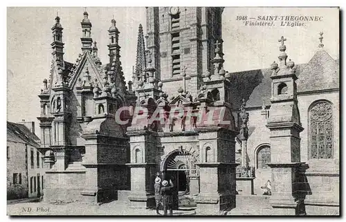 Ansichtskarte AK Saint Thegonnec (Finistere) L Eglise