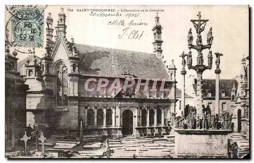 Cartes postales Saint Thegonnec L Ossuaire et le Calvaire