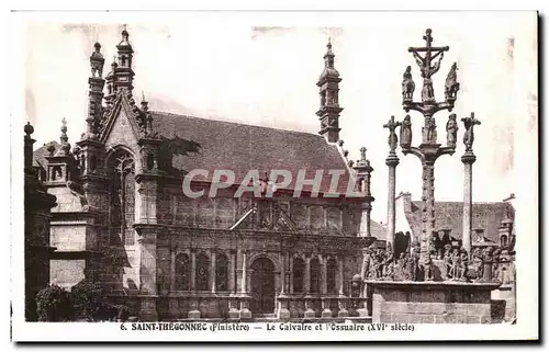 Cartes postales Saint Thegonnec (Finistere) Le Calvaire et I Ossuaire (XVI siecle)