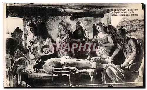 Ansichtskarte AK Saint Thegonnec (Finistere) Le Sepulcre ceuvre de Jacques Lespaignol