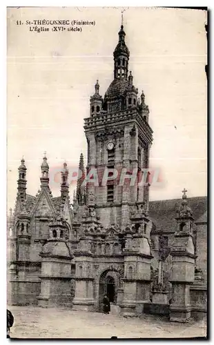 Ansichtskarte AK Saint Thegonnec (Finistere) L Eglise