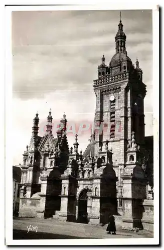 Ansichtskarte AK Saint Thegonnec (Finistere) L Eglise