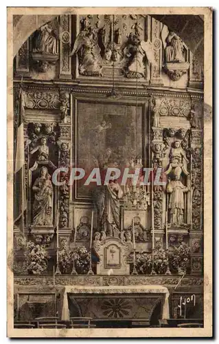 Ansichtskarte AK Saint Thegonnec (Finistere) Retable de I Autel du Sacre Coeur