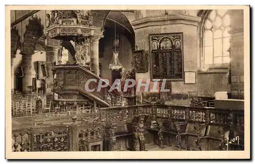 Cartes postales Saint Thegonnec (Finistere) Les Stalles et la Chaire