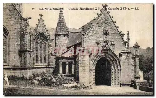 Cartes postales Saint Herbot Porche Meridional XV Ossuaire