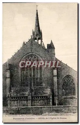 Cartes postales Penmarch (Finistere) Abside de L Eglise St Nonna