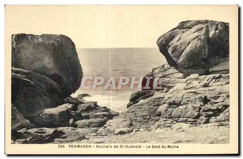 Cartes postales Penmarch Rochers de Saint Guenole Le Saut du Moine