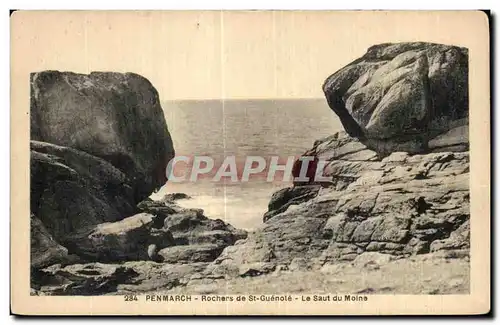 Cartes postales Penmarch Rochers de Saint Guenole Le Saut du Moine