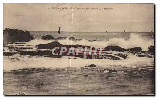 Cartes postales Penmarch La Barre de St Guenole par Tempete