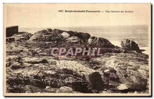 Cartes postales Saint Guenole Penmarch Vue Generale des Rochers