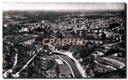 Cartes postales Dinan Vue aerienne La Rance le Viaduc et la Ville