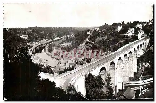 Ansichtskarte AK Dinan Le Viaduc et vue generale de la Coulee de la Rance