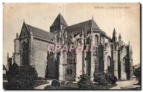 Cartes postales Dinan L Eglise Saint malo