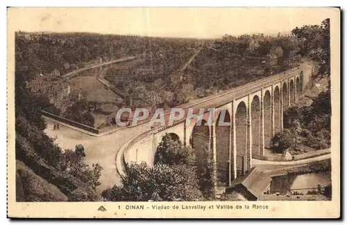 Cartes postales Viaduc de Lanvallay et Vallee de la Rance