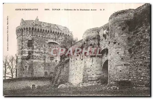 Cartes postales Dinan Chateau de la Ducheese Anne