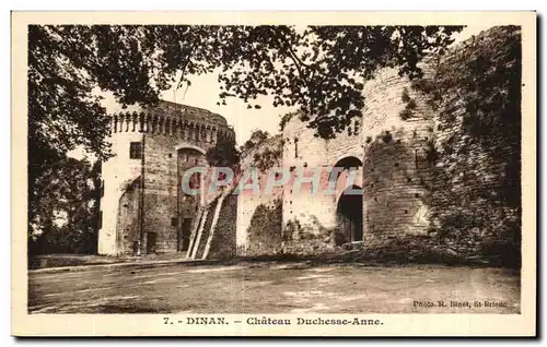 Cartes postales Dinan Chateau Duchesse Anne