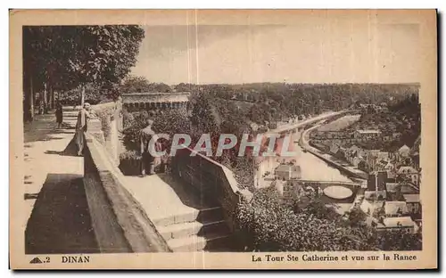 Ansichtskarte AK Dinan La Tour Ste Catherine et Vue sur la Rance