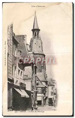 Cartes postales Dinan La Rue de I Horloge