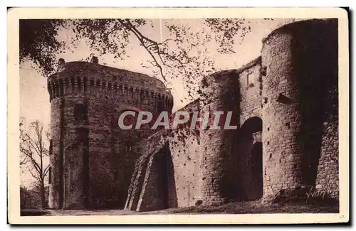 Cartes postales Bretagne Dinan Le Chateau de la Duchesse Anne et la Fausse Porte