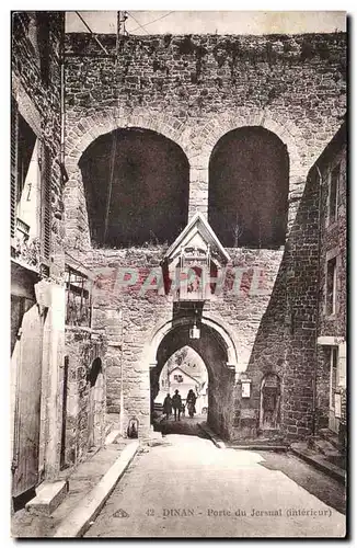 Cartes postales Dinan Porte du Jersual (interieur)