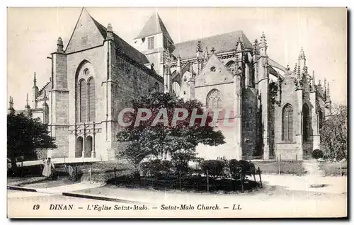 Cartes postales Dinan L eglise Saint Malo Saint Malo Church