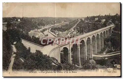 Ansichtskarte AK Dinan Vue generale du Viadue et de la Rance