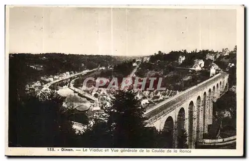 Cartes postales Dinan Le Viaduc et Vue generale de la Coulee de la Rance