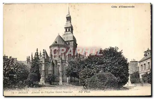 Ansichtskarte AK Dinan Abside de I Eglise Saint Sauveur