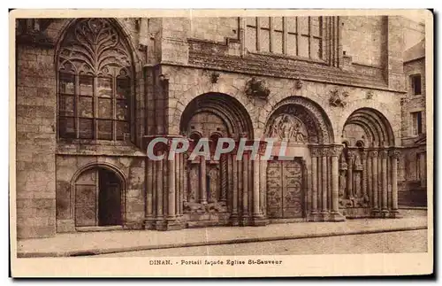 Cartes postales Dinan Portail tufade Eglise St Sauveur