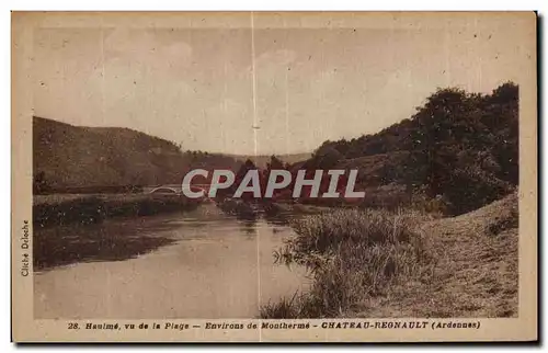 Cartes postales Haulme vu de la Plage Environs de Montherme Chateau Regnault (Ardennes)