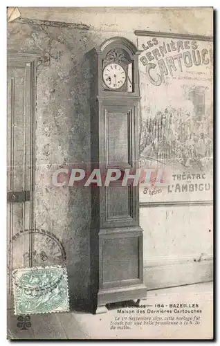 Ansichtskarte AK Bazeilles Maison des Dernierre Cartouches Militaria Horloge